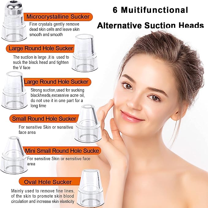 Aspirateur pour Points Noirs 2-en-1 : Nettoyage en Profondeur et Hydratation de la Peau
