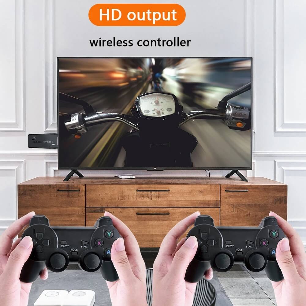 CONSOLE DE JEUX VIDÉO + 10.000 JEUX INCLUS - 64GB - 4K + 2 MANETTES 🎮