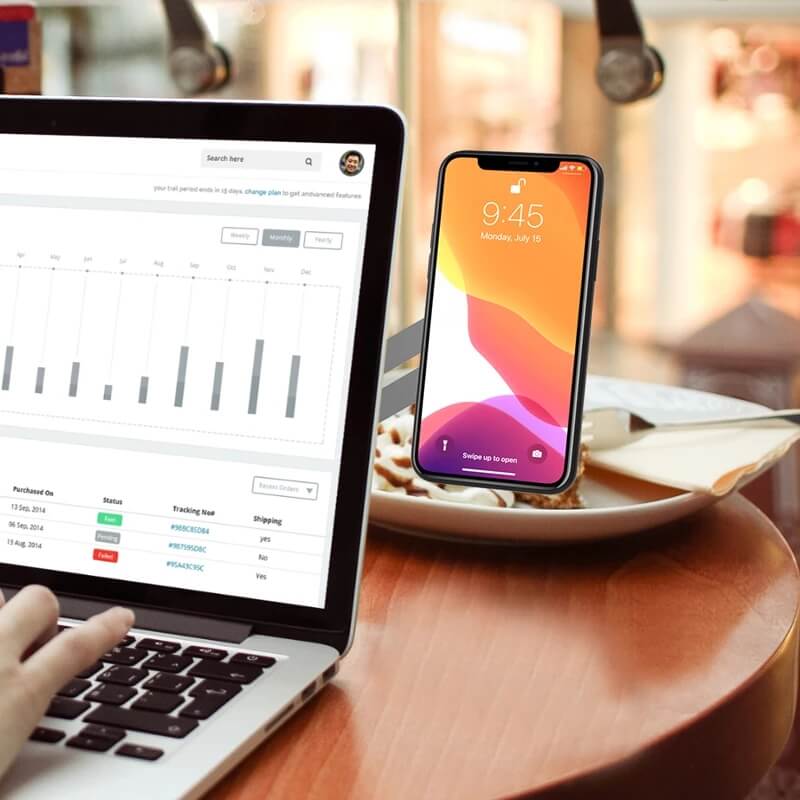 Support de Téléphone Magnétique pour ordinateur pliable et portable