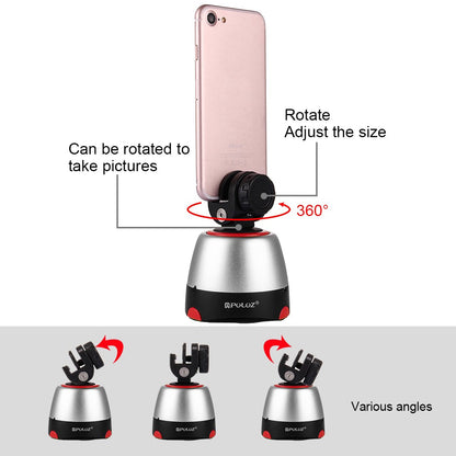 Tête de Trépied Électrique, USB Rechargeable Électronique Tête de Balle Panoramique Rotation 360 Degrés
