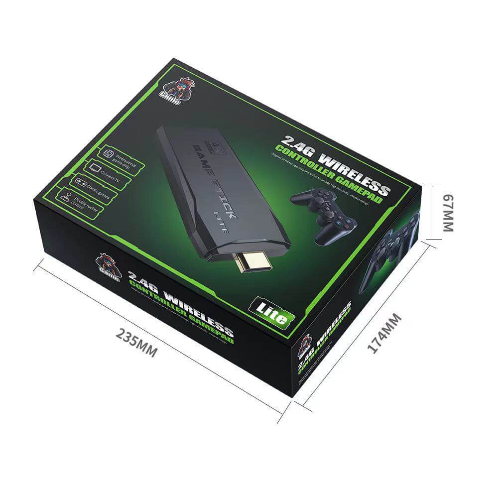 CONSOLE DE JEUX VIDÉO + 10.000 JEUX INCLUS - 64GB - 4K + 2 MANETTES 🎮