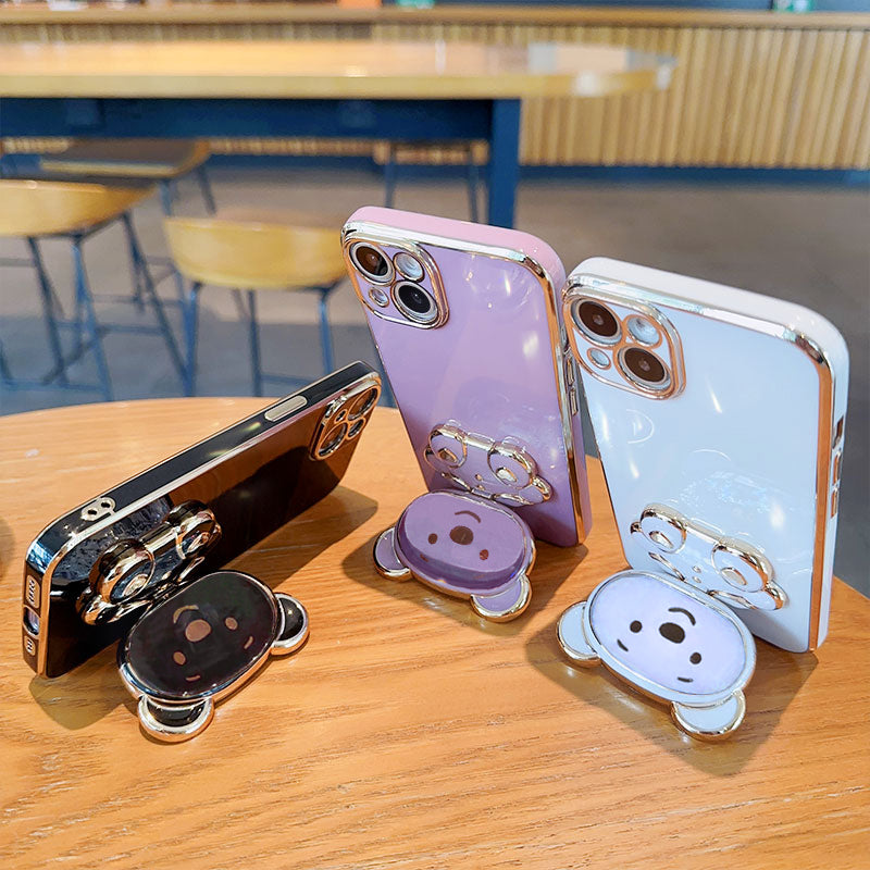 Coque de téléphone avec support de placage