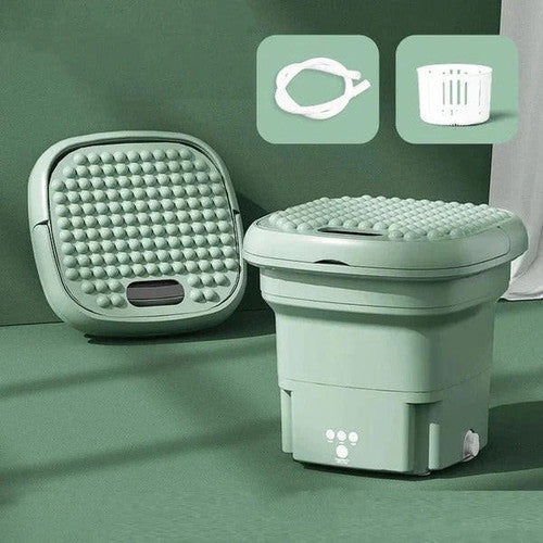 Mini Machine à Laver Pliable Portable - Idéale pour les Voyages, Étudiants et Petits Espaces