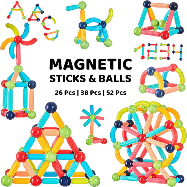Blocs de construction de bâtons magnétiques pour le développement précoce des enfants