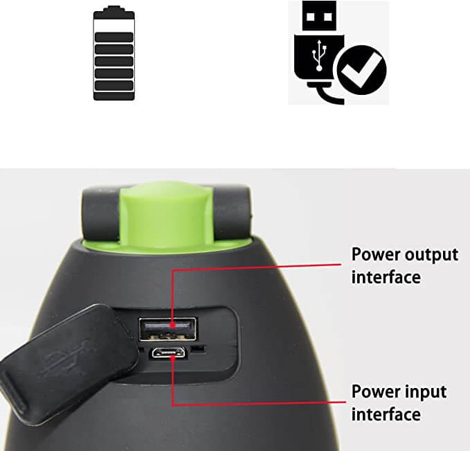 Lampe de Poche Rechargeable Multifonction Marima Maison &Camping