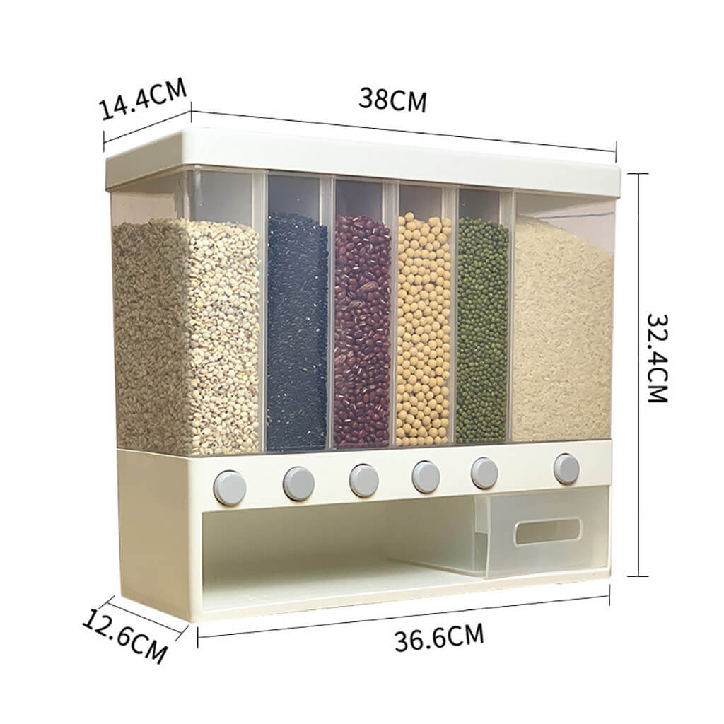 Distributeur de Céréales étanche à L'humidité pour le Stockage des Aliments Secs