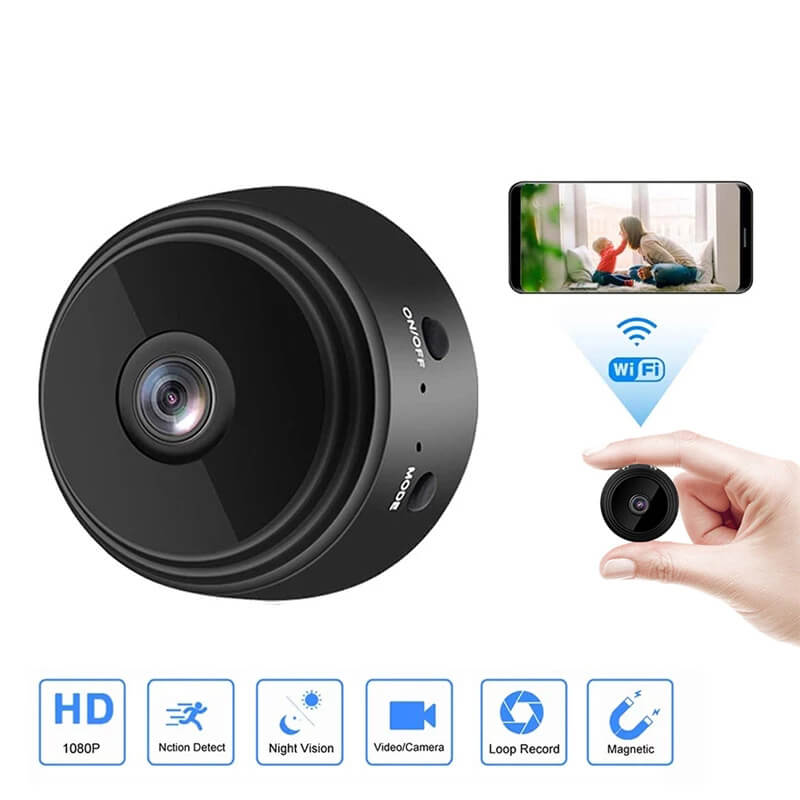 Mini Caméra de Surveillance WIFI 4K, Vision Nocturne & Détection de  Mouvement maroc – marima