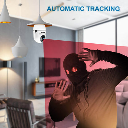Caméra Ampoule 360° WiFi avec Vision Nocturne , Détection De Mouvement, IR HD 1080P