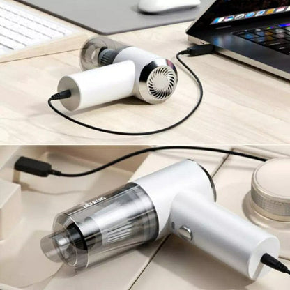 Mini Aspirateur de Voiture Portable Sans Fil - Aspiration Puissante et Multifonction