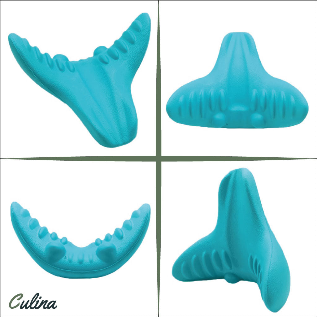 Coussin De Massage Pour Le Cou Et Épaules, Oreiller De Traction Chiropratique Pour L'apaisement Du Corps Et Soulagement Des Douleurs