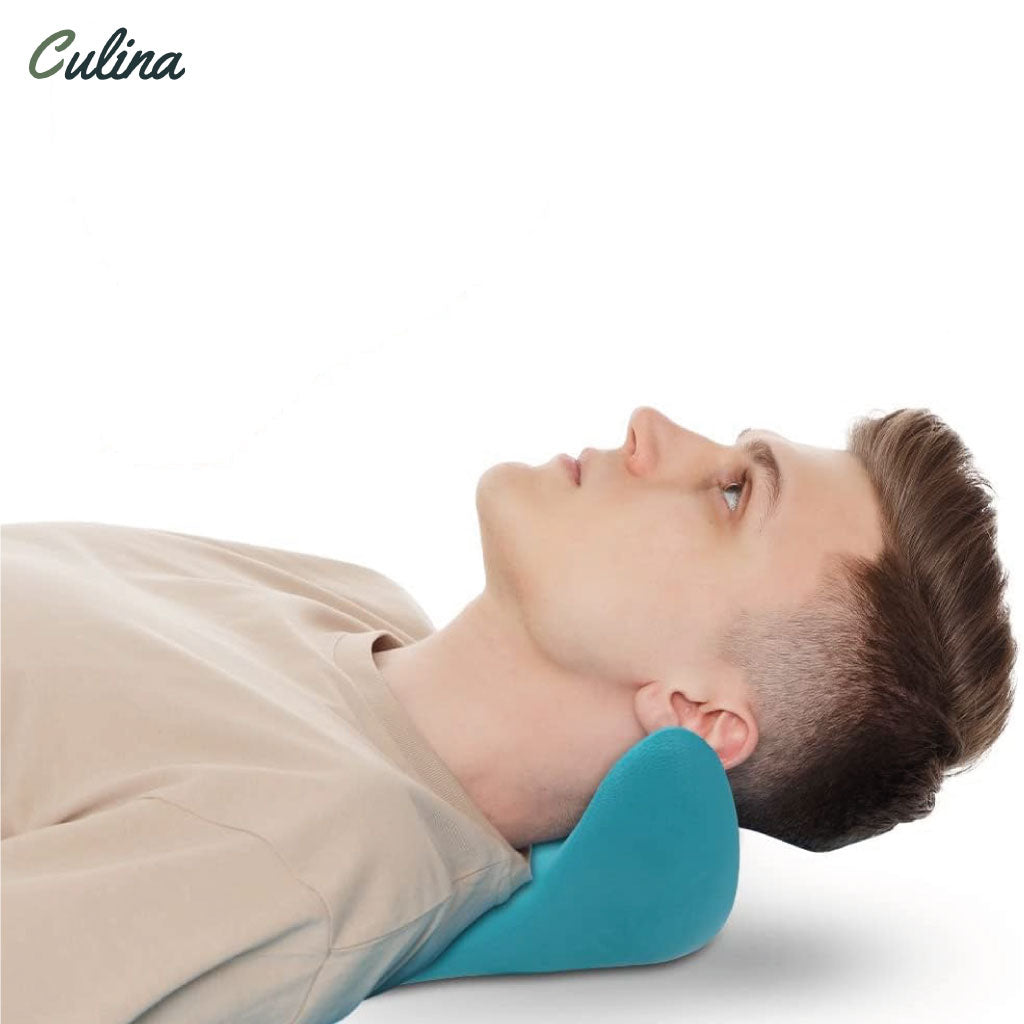 Coussin De Massage Pour Le Cou Et Épaules, Oreiller De Traction Chiropratique Pour L'apaisement Du Corps Et Soulagement Des Douleurs