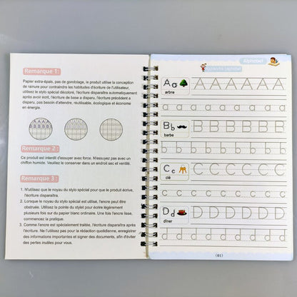 Cahier de Calligraphie  MagicWorkbook™ – Ma FamilyDen