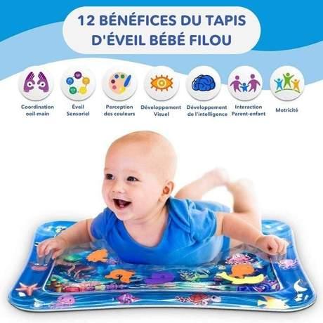 Tapis d'éveil gonflable pour bébé