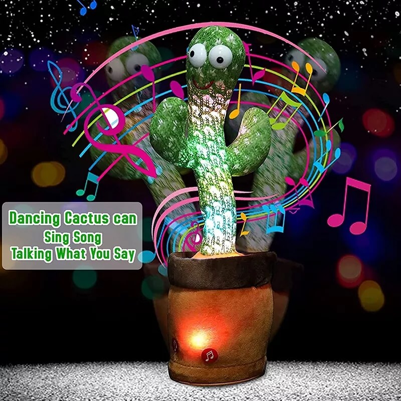 Jouet Cactus chantant et dansant parlant, Décoration & antistress