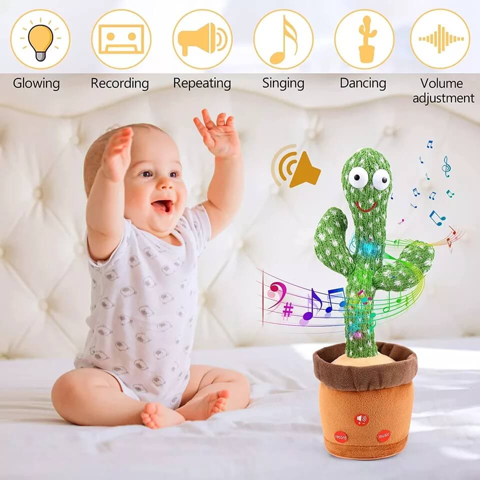 CACTUS EN PELUCHE CHANTANT ET DANSE –